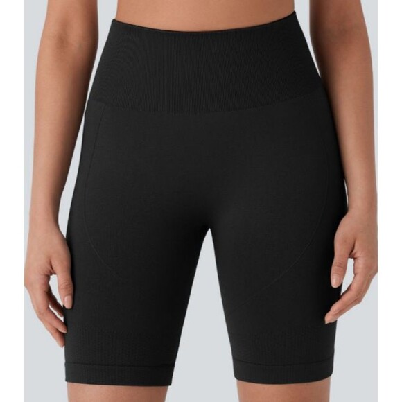 Halara Seamless Flow High Waist Tummy Control Butt Lifting Yoga Bike Shorts Sz M - Picture 6 of 11